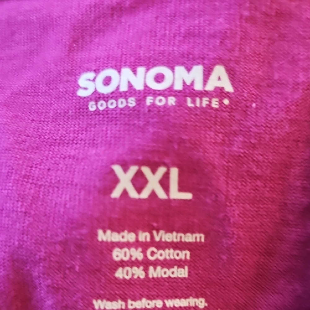 NWT Sonoma Goods for Life Midi Dress  Magenta Pink Knit Drawstring Waist XXL - Picture 11 of 13